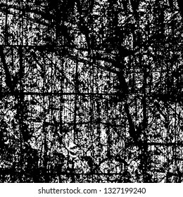 Rough, scratch, splatter grunge pattern design brush strokes. Overlay texture. Faded black-white dyed paper texture. Sketch grunge design. Use for poster, cover, banner, mock-up, stickers layout.