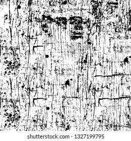 Rough, scratch, splatter grunge pattern design brush strokes. Overlay texture. Faded black-white dyed paper texture. Sketch grunge design. Use for poster, cover, banner, mock-up, stickers layout.