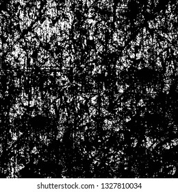 Rough, scratch, splatter grunge pattern design brush strokes. Overlay texture. Faded black-white dyed paper texture. Sketch grunge design. Use for poster, cover, banner, mock-up, stickers layout.