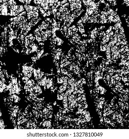Rough, scratch, splatter grunge pattern design brush strokes. Overlay texture. Faded black-white dyed paper texture. Sketch grunge design. Use for poster, cover, banner, mock-up, stickers layout.