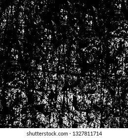 Rough, scratch, splatter grunge pattern design brush strokes. Overlay texture. Faded black-white dyed paper texture. Sketch grunge design. Use for poster, cover, banner, mock-up, stickers layout.