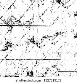 Rough, scratch, splatter grunge pattern design brush strokes. Overlay texture. Faded black-white dyed paper texture. Sketch grunge design. Use for poster, cover, banner, mock-up, stickers layout.