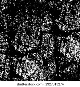 Rough, scratch, splatter grunge pattern design brush strokes. Overlay texture. Faded black-white dyed paper texture. Sketch grunge design. Use for poster, cover, banner, mock-up, stickers layout.