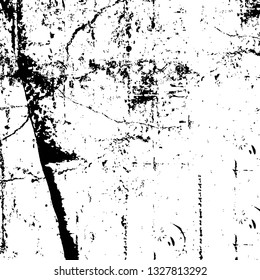 Rough, scratch, splatter grunge pattern design brush strokes. Overlay texture. Faded black-white dyed paper texture. Sketch grunge design. Use for poster, cover, banner, mock-up, stickers layout.