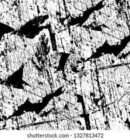 Rough, scratch, splatter grunge pattern design brush strokes. Overlay texture. Faded black-white dyed paper texture. Sketch grunge design. Use for poster, cover, banner, mock-up, stickers layout.