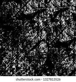 Rough, scratch, splatter grunge pattern design brush strokes. Overlay texture. Faded black-white dyed paper texture. Sketch grunge design. Use for poster, cover, banner, mock-up, stickers layout.