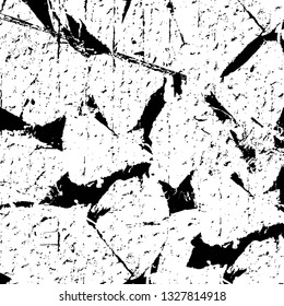Rough, scratch, splatter grunge pattern design brush strokes. Overlay texture. Faded black-white dyed paper texture. Sketch grunge design. Use for poster, cover, banner, mock-up, stickers layout.