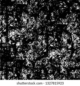 Rough, scratch, splatter grunge pattern design brush strokes. Overlay texture. Faded black-white dyed paper texture. Sketch grunge design. Use for poster, cover, banner, mock-up, stickers layout.
