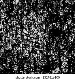 Rough, scratch, splatter grunge pattern design brush strokes. Overlay texture. Faded black-white dyed paper texture. Sketch grunge design. Use for poster, cover, banner, mock-up, stickers layout.