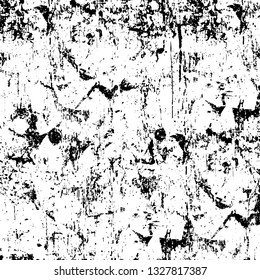 Rough, scratch, splatter grunge pattern design brush strokes. Overlay texture. Faded black-white dyed paper texture. Sketch grunge design. Use for poster, cover, banner, mock-up, stickers layout.