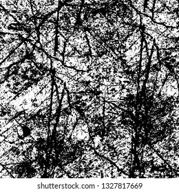 Rough, scratch, splatter grunge pattern design brush strokes. Overlay texture. Faded black-white dyed paper texture. Sketch grunge design. Use for poster, cover, banner, mock-up, stickers layout.