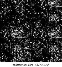 Rough, scratch, splatter grunge pattern design brush strokes. Overlay texture. Faded black-white dyed paper texture. Sketch grunge design. Use for poster, cover, banner, mock-up, stickers layout.
