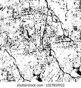 Rough, scratch, splatter grunge pattern design brush strokes. Overlay texture. Faded black-white dyed paper texture. Sketch grunge design. Use for poster, cover, banner, mock-up, stickers layout.