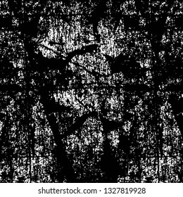 Rough, scratch, splatter grunge pattern design brush strokes. Overlay texture. Faded black-white dyed paper texture. Sketch grunge design. Use for poster, cover, banner, mock-up, stickers layout.