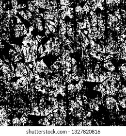 Rough, scratch, splatter grunge pattern design brush strokes. Overlay texture. Faded black-white dyed paper texture. Sketch grunge design. Use for poster, cover, banner, mock-up, stickers layout.