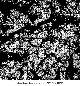 Rough, scratch, splatter grunge pattern design brush strokes. Overlay texture. Faded black-white dyed paper texture. Sketch grunge design. Use for poster, cover, banner, mock-up, stickers layout.