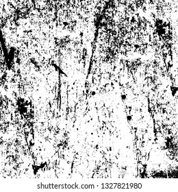 Rough, scratch, splatter grunge pattern design brush strokes. Overlay texture. Faded black-white dyed paper texture. Sketch grunge design. Use for poster, cover, banner, mock-up, stickers layout.