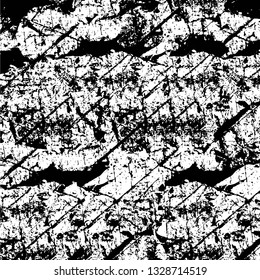 Rough, scratch, splatter grunge pattern design brush strokes. Overlay texture. Faded black-white dyed paper texture. Sketch grunge design. Use for poster, cover, banner, mock-up, stickers layout.