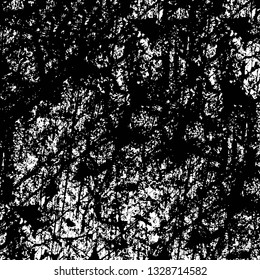 Rough, scratch, splatter grunge pattern design brush strokes. Overlay texture. Faded black-white dyed paper texture. Sketch grunge design. Use for poster, cover, banner, mock-up, stickers layout.