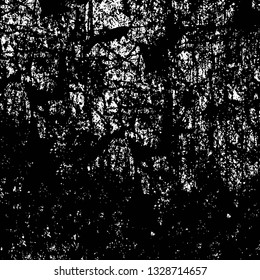 Rough, scratch, splatter grunge pattern design brush strokes. Overlay texture. Faded black-white dyed paper texture. Sketch grunge design. Use for poster, cover, banner, mock-up, stickers layout.