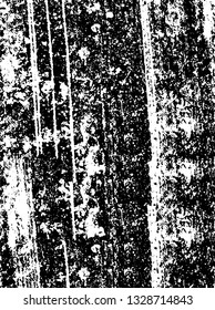 Rough, scratch, splatter grunge pattern design brush strokes. Overlay texture. Faded black-white dyed paper texture. Sketch grunge design. Use for poster, cover, banner, mock-up, stickers layout.