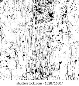 Rough, scratch, splatter grunge pattern design brush strokes. Overlay texture. Faded black-white dyed paper texture. Sketch grunge design. Use for poster, cover, banner, mock-up, stickers layout.