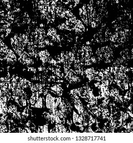 Rough, scratch, splatter grunge pattern design brush strokes. Overlay texture. Faded black-white dyed paper texture. Sketch grunge design. Use for poster, cover, banner, mock-up, stickers layout.