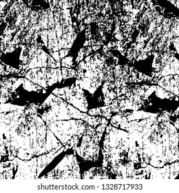 Rough, scratch, splatter grunge pattern design brush strokes. Overlay texture. Faded black-white dyed paper texture. Sketch grunge design. Use for poster, cover, banner, mock-up, stickers layout.