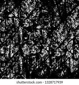 Rough, scratch, splatter grunge pattern design brush strokes. Overlay texture. Faded black-white dyed paper texture. Sketch grunge design. Use for poster, cover, banner, mock-up, stickers layout.