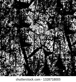 Rough, scratch, splatter grunge pattern design brush strokes. Overlay texture. Faded black-white dyed paper texture. Sketch grunge design. Use for poster, cover, banner, mock-up, stickers layout.