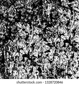 Rough, scratch, splatter grunge pattern design brush strokes. Overlay texture. Faded black-white dyed paper texture. Sketch grunge design. Use for poster, cover, banner, mock-up, stickers layout.