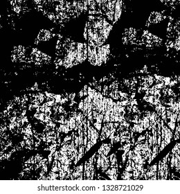 Rough, scratch, splatter grunge pattern design brush strokes. Overlay texture. Faded black-white dyed paper texture. Sketch grunge design. Use for poster, cover, banner, mock-up, stickers layout.