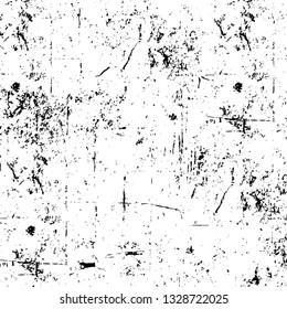 Rough, scratch, splatter grunge pattern design brush strokes. Overlay texture. Faded black-white dyed paper texture. Sketch grunge design. Use for poster, cover, banner, mock-up, stickers layout.