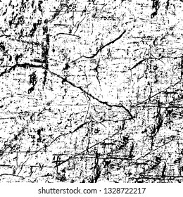 Rough, scratch, splatter grunge pattern design brush strokes. Overlay texture. Faded black-white dyed paper texture. Sketch grunge design. Use for poster, cover, banner, mock-up, stickers layout.