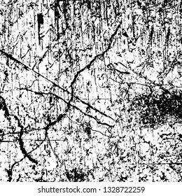 Rough, scratch, splatter grunge pattern design brush strokes. Overlay texture. Faded black-white dyed paper texture. Sketch grunge design. Use for poster, cover, banner, mock-up, stickers layout.