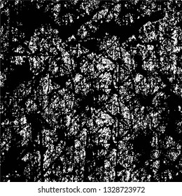 Rough, scratch, splatter grunge pattern design brush strokes. Overlay texture. Faded black-white dyed paper texture. Sketch grunge design. Use for poster, cover, banner, mock-up, stickers layout.