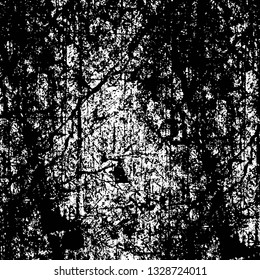 Rough, scratch, splatter grunge pattern design brush strokes. Overlay texture. Faded black-white dyed paper texture. Sketch grunge design. Use for poster, cover, banner, mock-up, stickers layout.