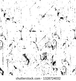 Rough, scratch, splatter grunge pattern design brush strokes. Overlay texture. Faded black-white dyed paper texture. Sketch grunge design. Use for poster, cover, banner, mock-up, stickers layout.
