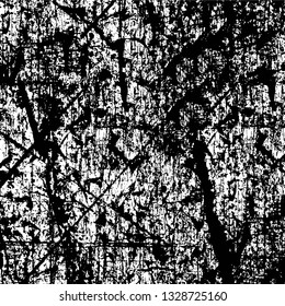 Rough, scratch, splatter grunge pattern design brush strokes. Overlay texture. Faded black-white dyed paper texture. Sketch grunge design. Use for poster, cover, banner, mock-up, stickers layout.