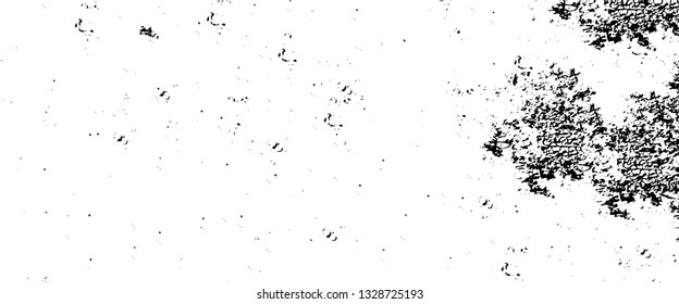Rough, scratch, splatter grunge pattern design brush strokes. Overlay texture. Faded black-white dyed paper texture. Sketch grunge design. Use for poster, cover, banner, mock-up, stickers layout.