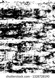 Rough, scratch, splatter grunge pattern design brush strokes. Overlay texture. Faded black-white dyed paper texture. Sketch grunge design. Use for poster, cover, banner, mock-up, stickers layout.