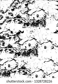Rough, scratch, splatter grunge pattern design brush strokes. Overlay texture. Faded black-white dyed paper texture. Sketch grunge design. Use for poster, cover, banner, mock-up, stickers layout.
