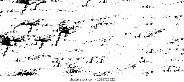 Rough, scratch, splatter grunge pattern design brush strokes. Overlay texture. Faded black-white dyed paper texture. Sketch grunge design. Use for poster, cover, banner, mock-up, stickers layout.