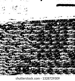 Rough, scratch, splatter grunge pattern design brush strokes. Overlay texture. Faded black-white dyed paper texture. Sketch grunge design. Use for poster, cover, banner, mock-up, stickers layout.