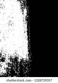 Rough, scratch, splatter grunge pattern design brush strokes. Overlay texture. Faded black-white dyed paper texture. Sketch grunge design. Use for poster, cover, banner, mock-up, stickers layout.
