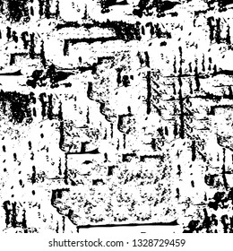 Rough, scratch, splatter grunge pattern design brush strokes. Overlay texture. Faded black-white dyed paper texture. Sketch grunge design. Use for poster, cover, banner, mock-up, stickers layout.