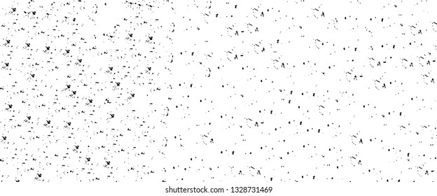Rough, scratch, splatter grunge pattern design brush strokes. Overlay texture. Faded black-white dyed paper texture. Sketch grunge design. Use for poster, cover, banner, mock-up, stickers layout.