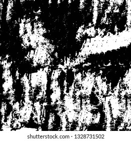 Rough, scratch, splatter grunge pattern design brush strokes. Overlay texture. Faded black-white dyed paper texture. Sketch grunge design. Use for poster, cover, banner, mock-up, stickers layout.