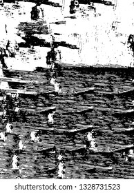 Rough, scratch, splatter grunge pattern design brush strokes. Overlay texture. Faded black-white dyed paper texture. Sketch grunge design. Use for poster, cover, banner, mock-up, stickers layout.