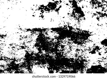 Rough, scratch, splatter grunge pattern design brush strokes. Overlay texture. Faded black-white dyed paper texture. Sketch grunge design. Use for poster, cover, banner, mock-up, stickers layout.